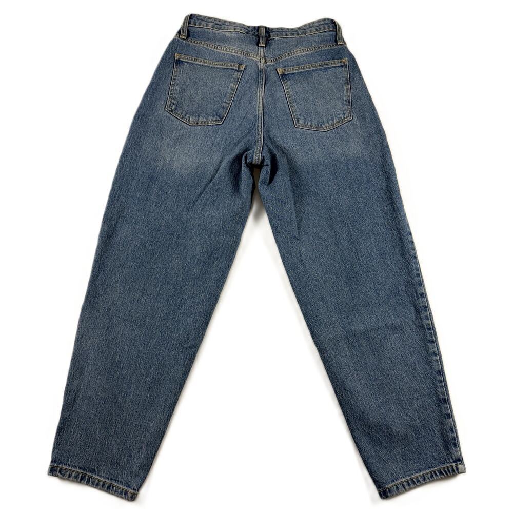 A New Day Jeans Women's Blue Denim 4/27 Cotton High Rise Ankle Mom Y2K - Picture 5 of 10